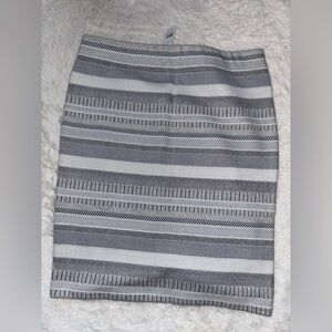 New with tag Loft Striped Gray Skirt